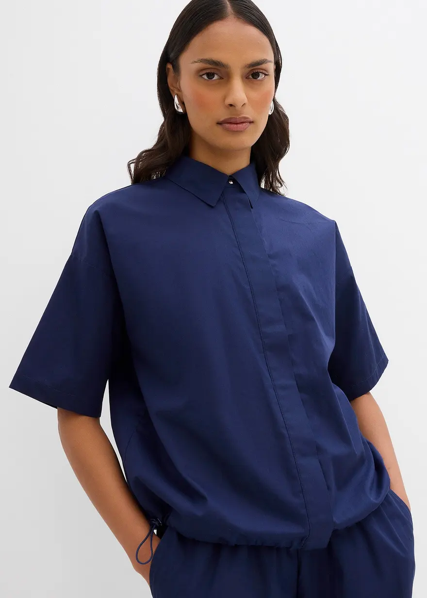 Oversize-Bluse aus reiner Baumwolle