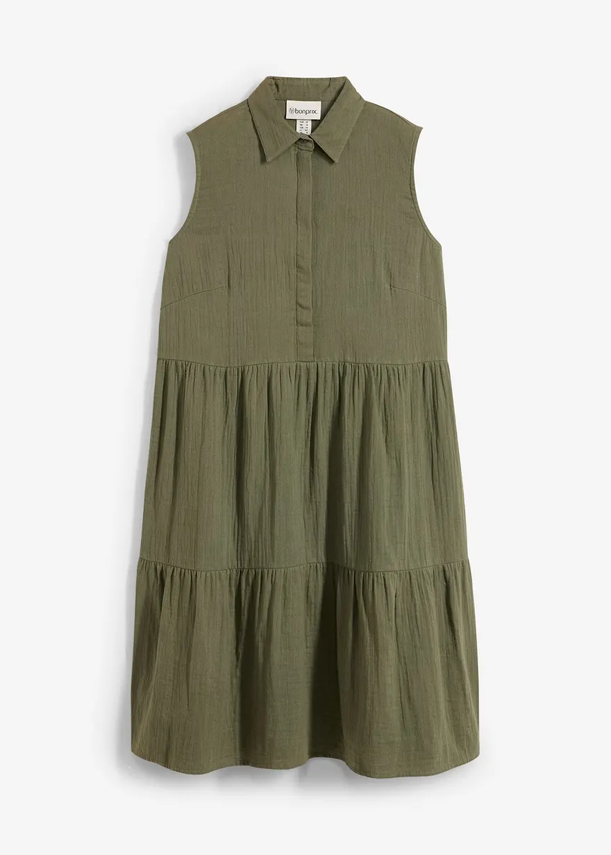 Tunika-Kleid aus luftigem Musselin