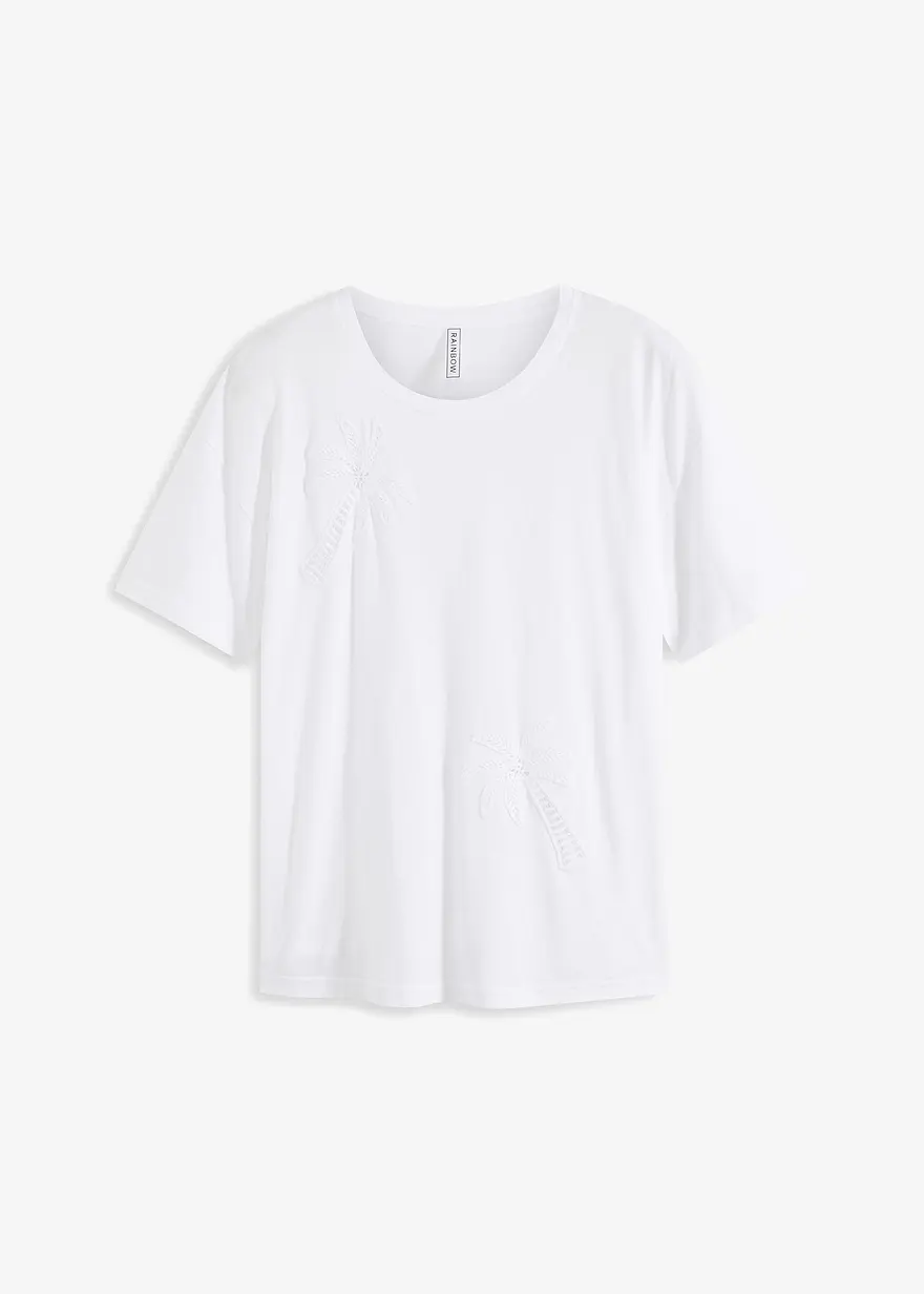 T-Shirt mit Spitzendetail