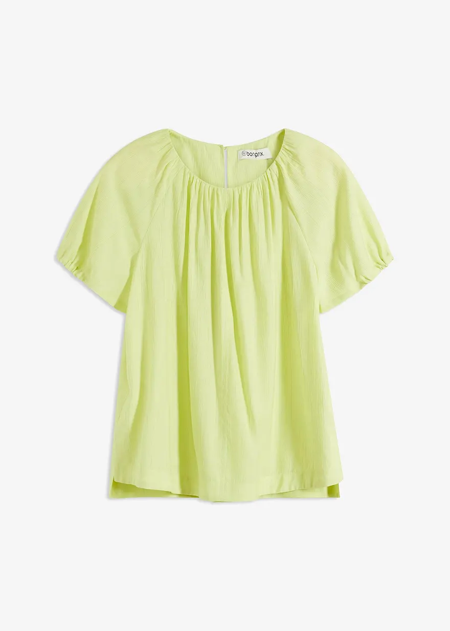 Bluse aus strukturiertem Crinkle