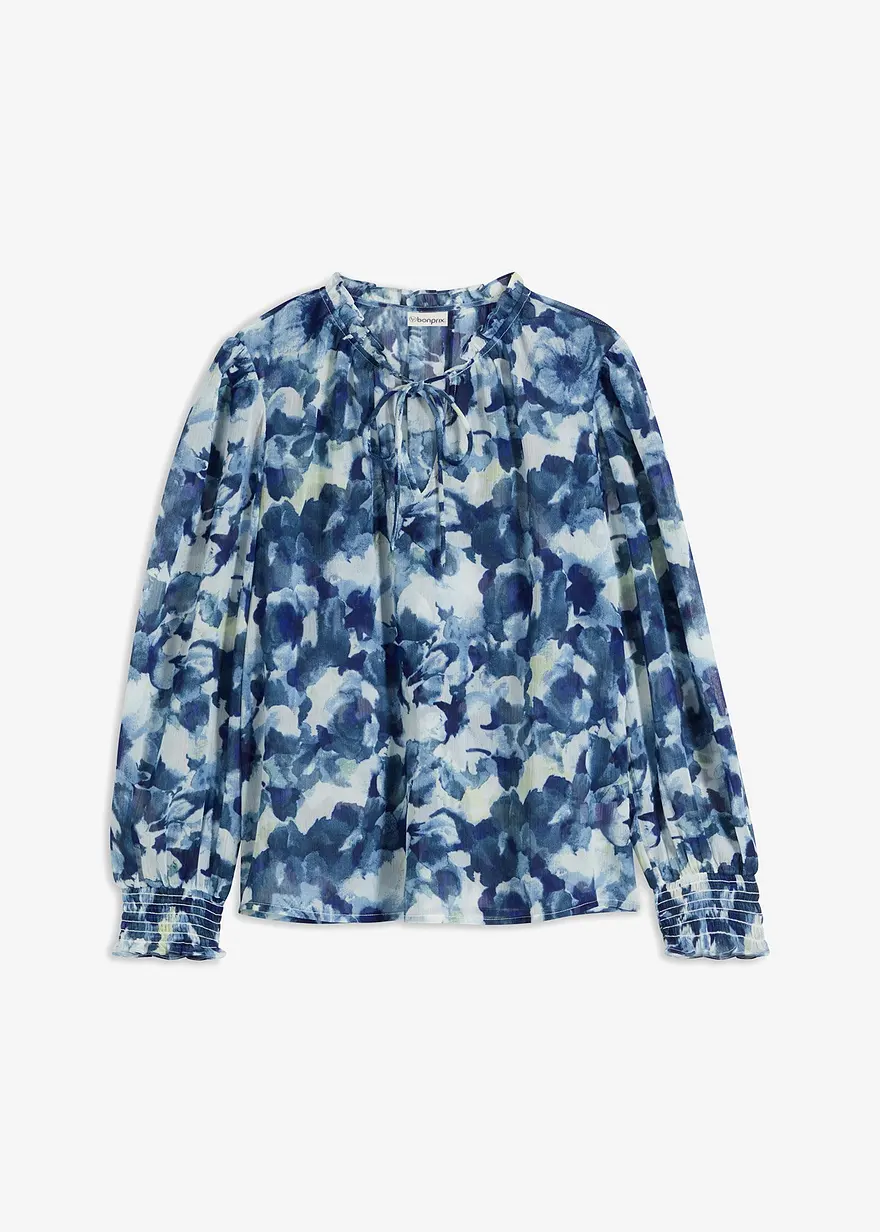 bedruckte Chiffonbluse