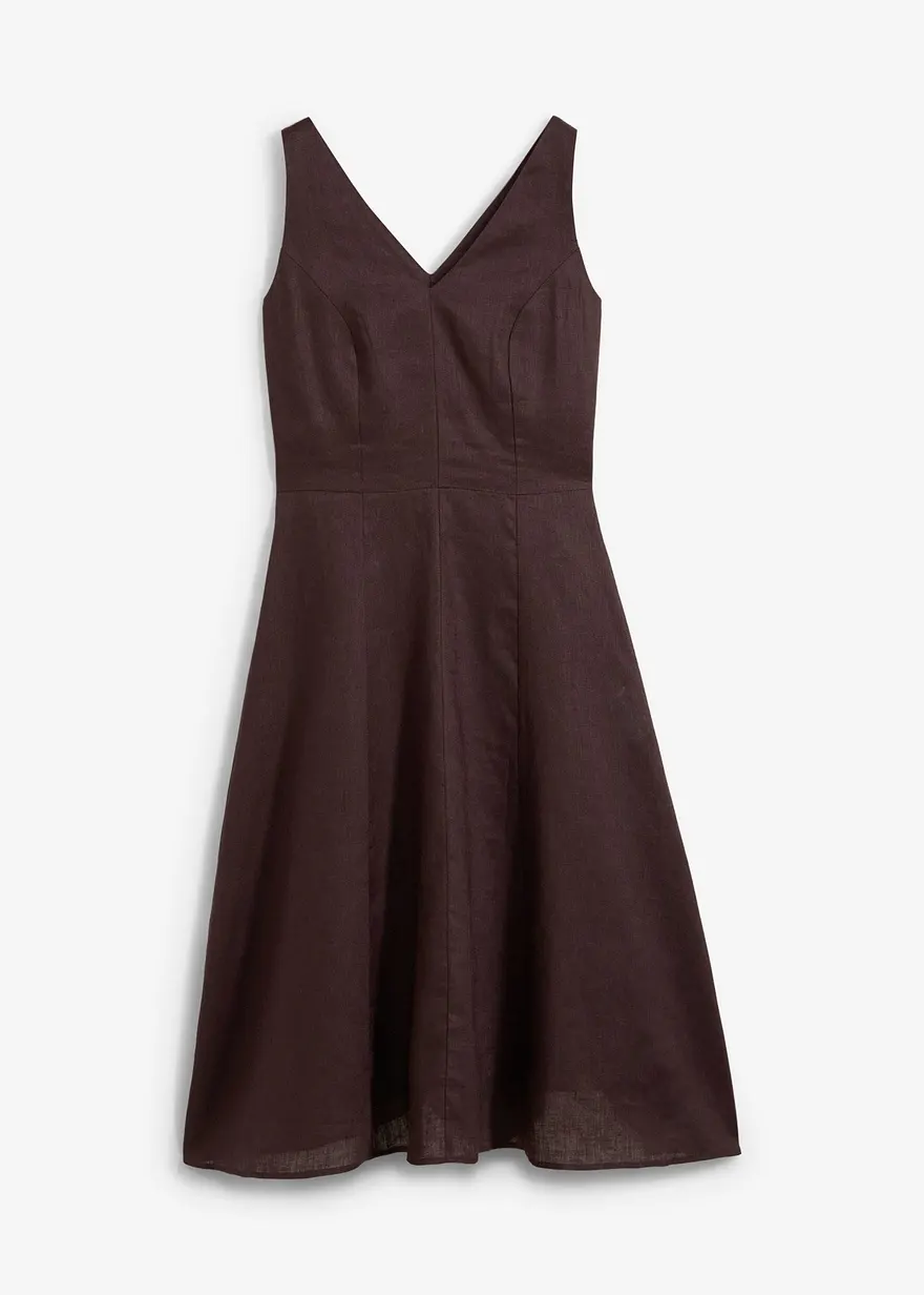 Midikleid aus reinem Leinen