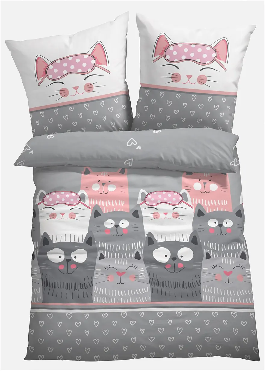 Bettwäsche mit Katze