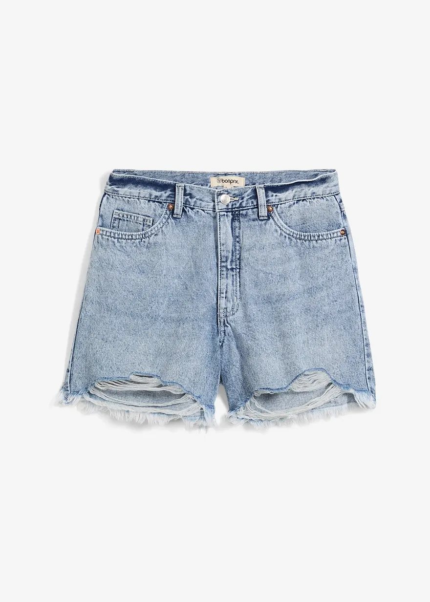 Jeans-Shorts High Waist, Low Stretch