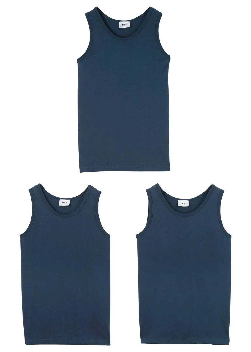 Unterhemd mit weicher Bio-Baumwolle (3er-Pack)