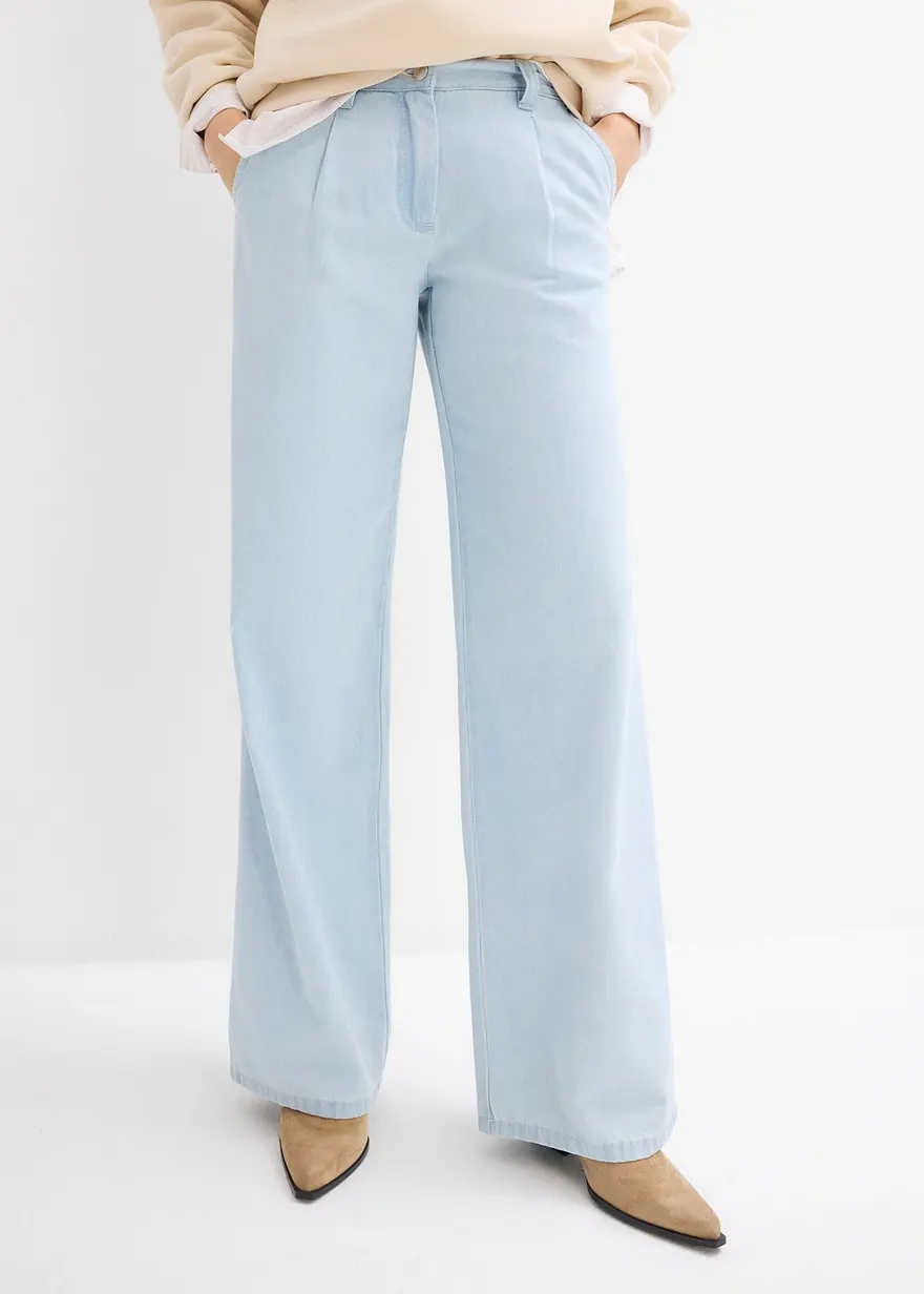 Wide-Leg-Jeans, Mid Waist, Super Soft