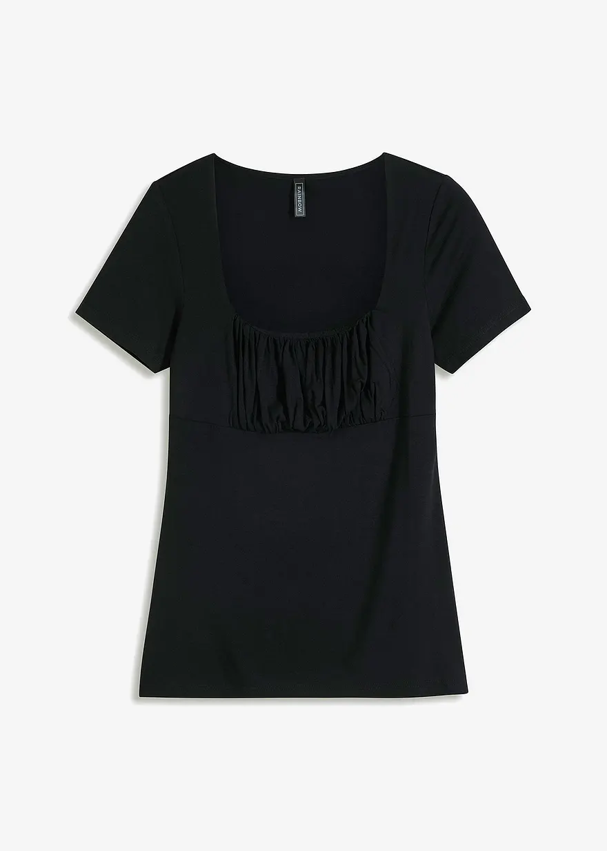 T-Shirt mit Raffung