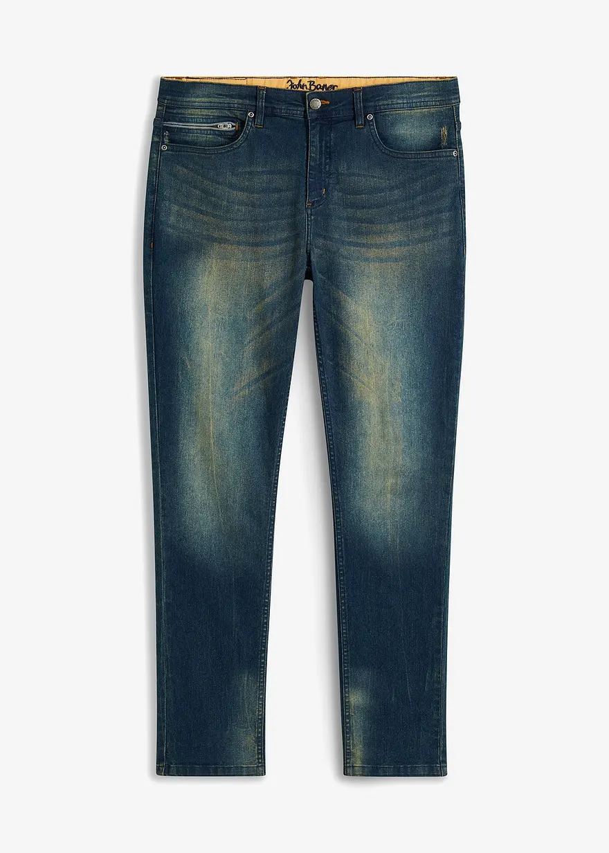Leichte Slim Fit Stretch-Jeans, Straight