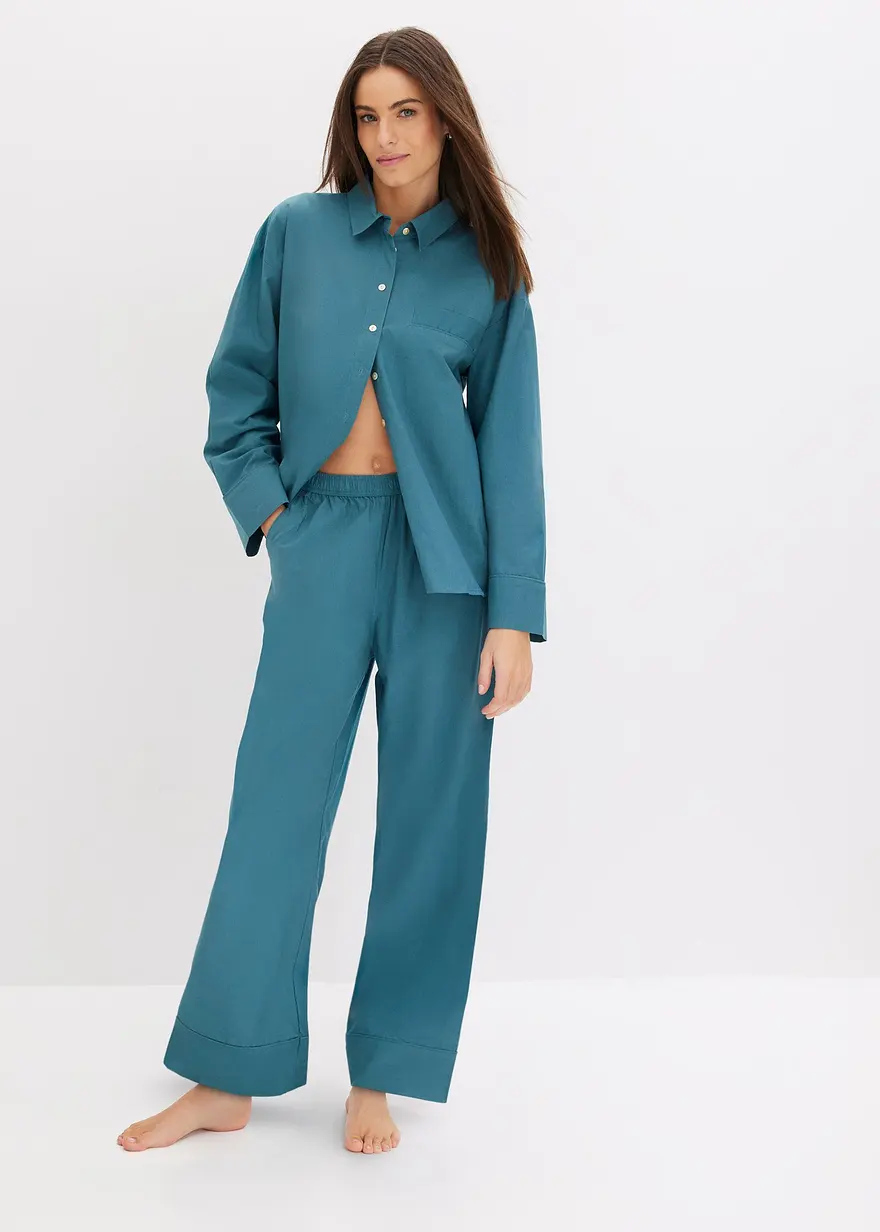 Gewebter oversized Pyjama aus Baumwolle