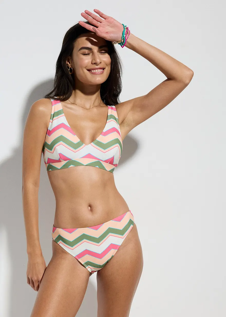 Bustier-Bikini (2-tlg.Set) mit V-Ausschnitt