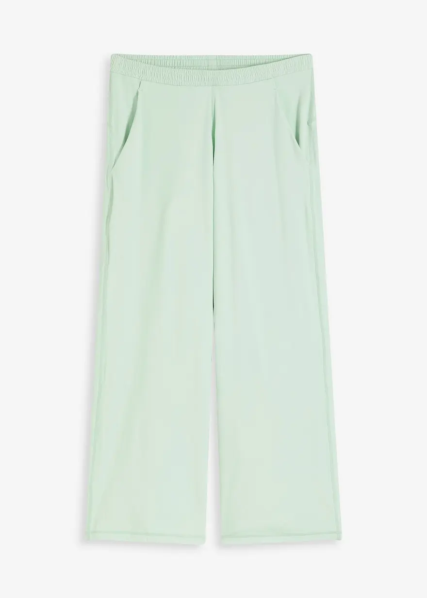 Komfort-Capri-Sporthose mit weitem Bein