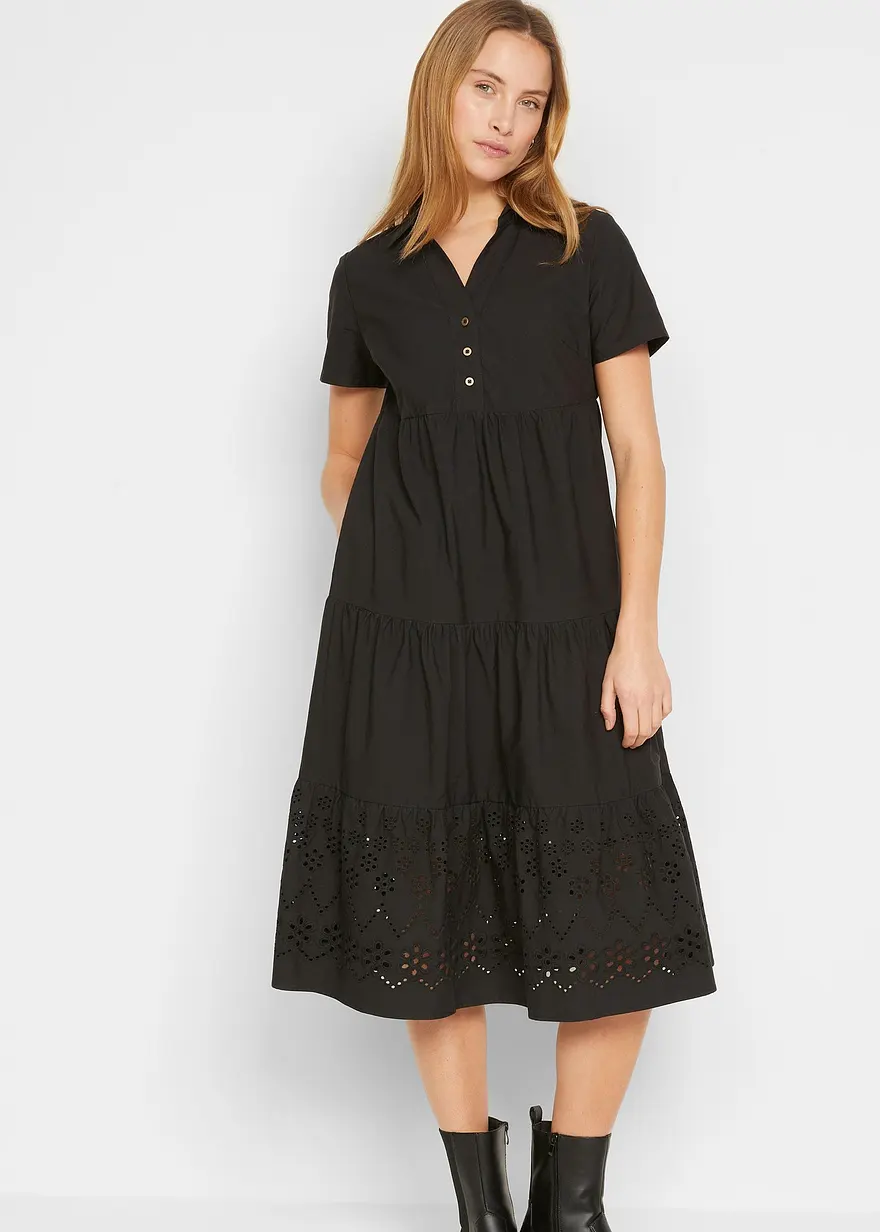 Tunika-Kleid aus reiner Baumwolle