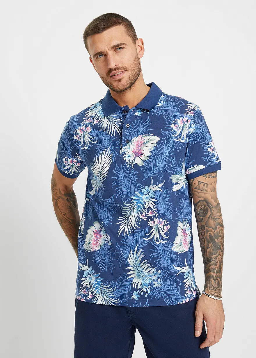 Jersey Poloshirt aus reiner Bio-Baumwolle, Kurzarm