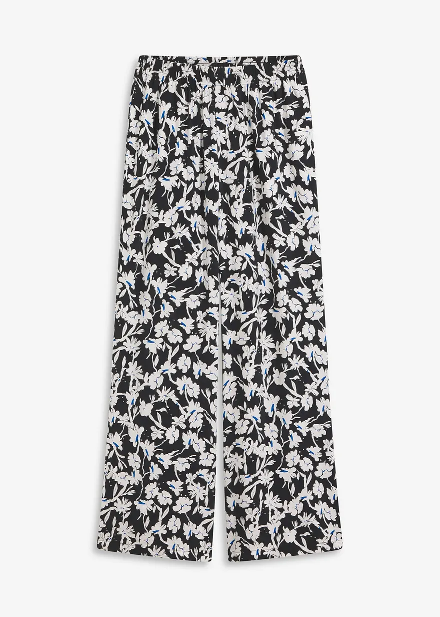 Palazzo-Hose aus strukturiertem Material
