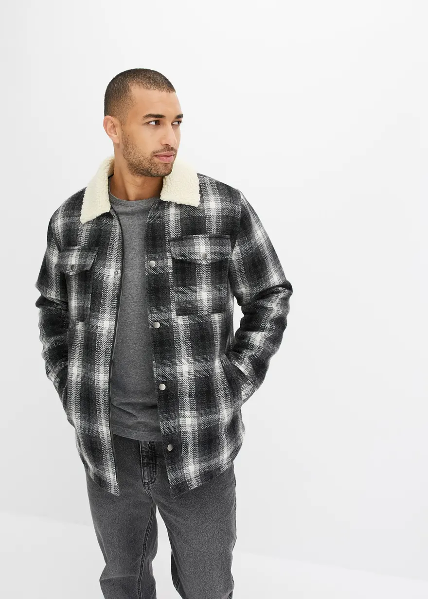 Hemdjacke mit Teddykragen