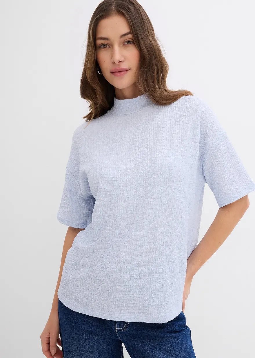 Shirt aus strukturiertem Crêpe