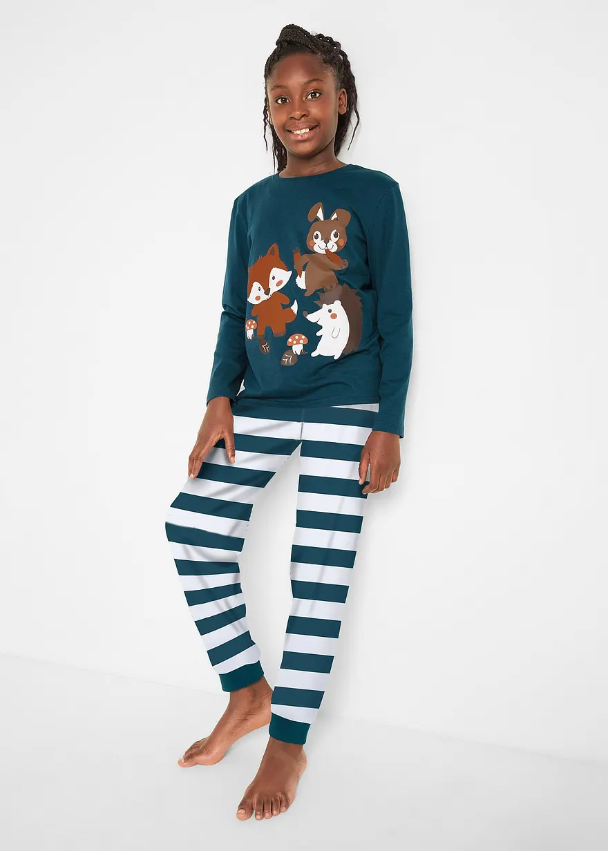 Pyjama aus reiner Bio-Baumwolle (2-tlg. Set)