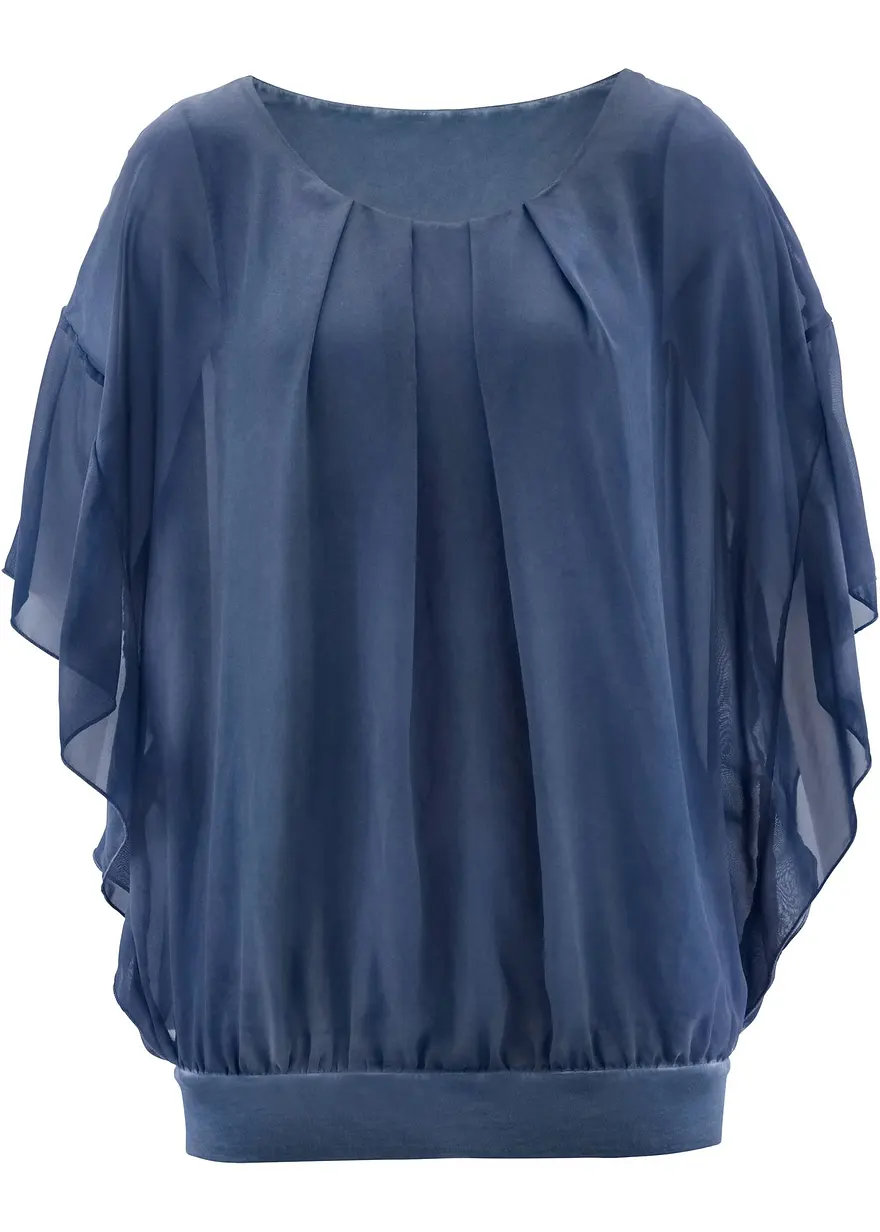 Chiffonbluse mit Untertop