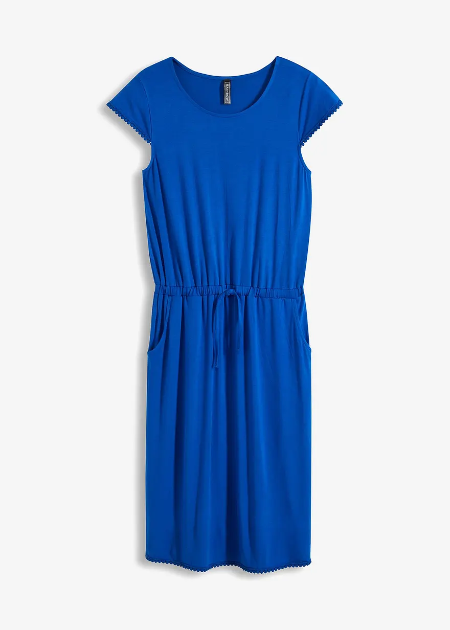 Midi-Jerseykleid aus nachhaltiger Viskose mit Elasthan