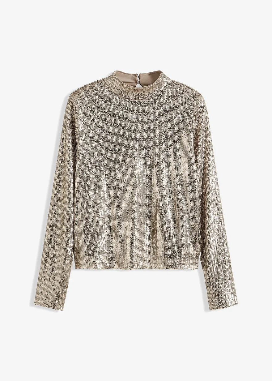 Bluse mit Pailletten