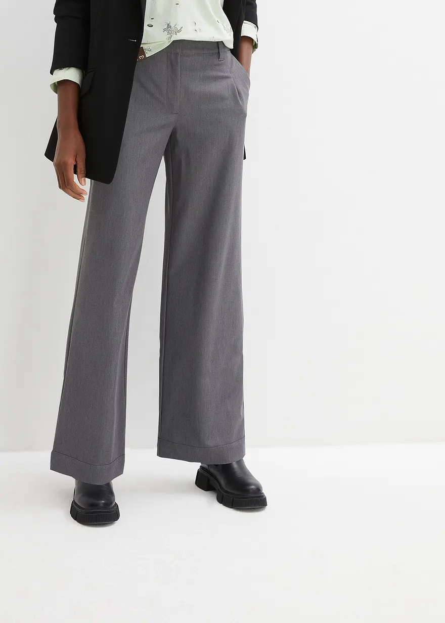 Bundfaltenhose mit hohem Bequembund