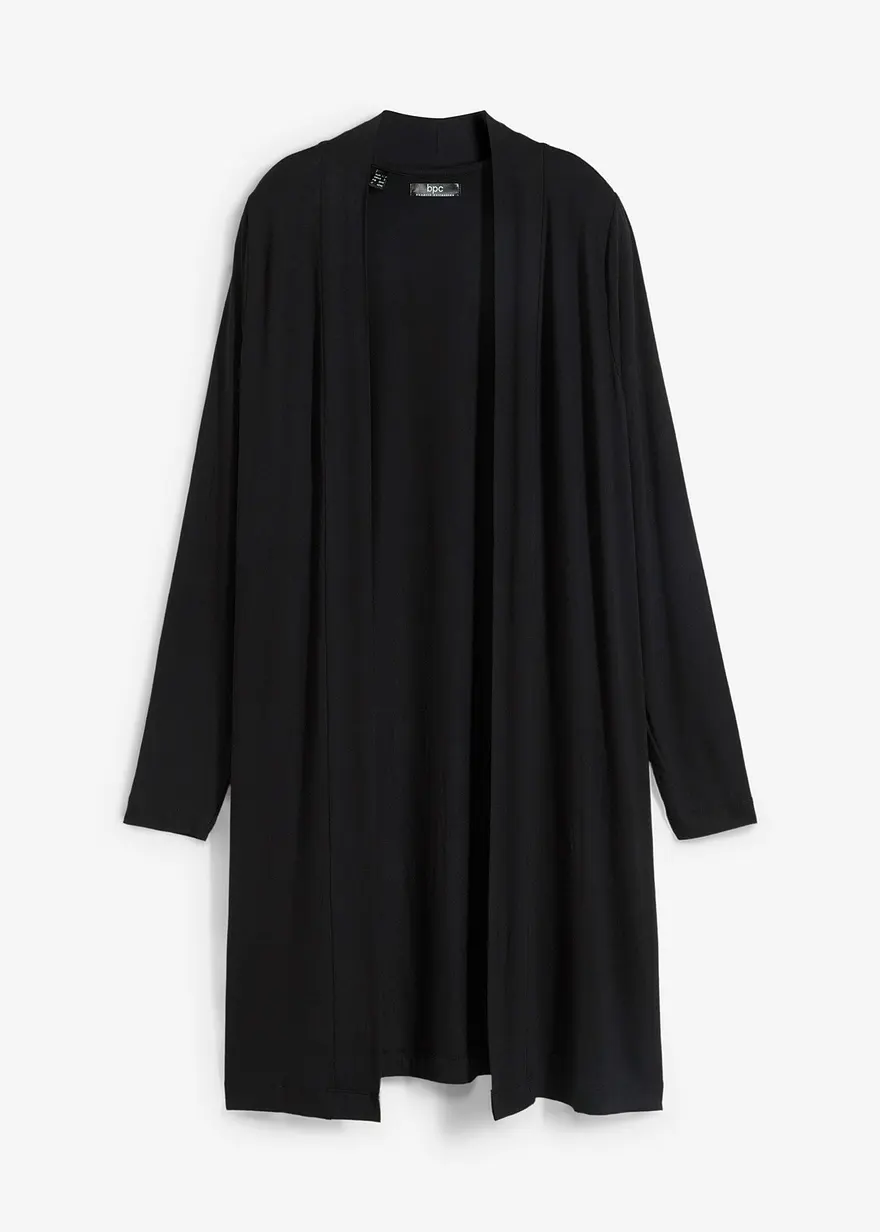 Lange Shirtjacke aus softer Viskose
