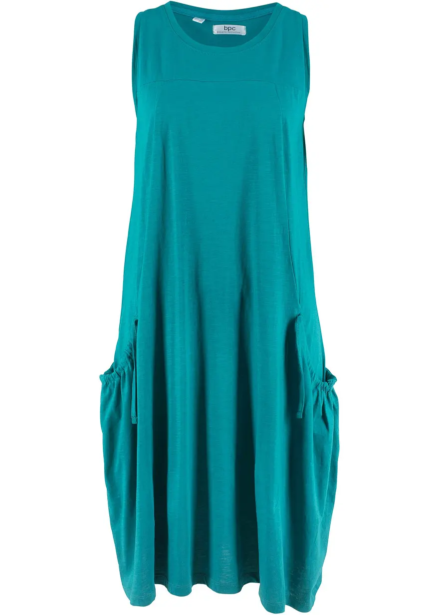 Baumwoll-Jerseykleid mit Taschen