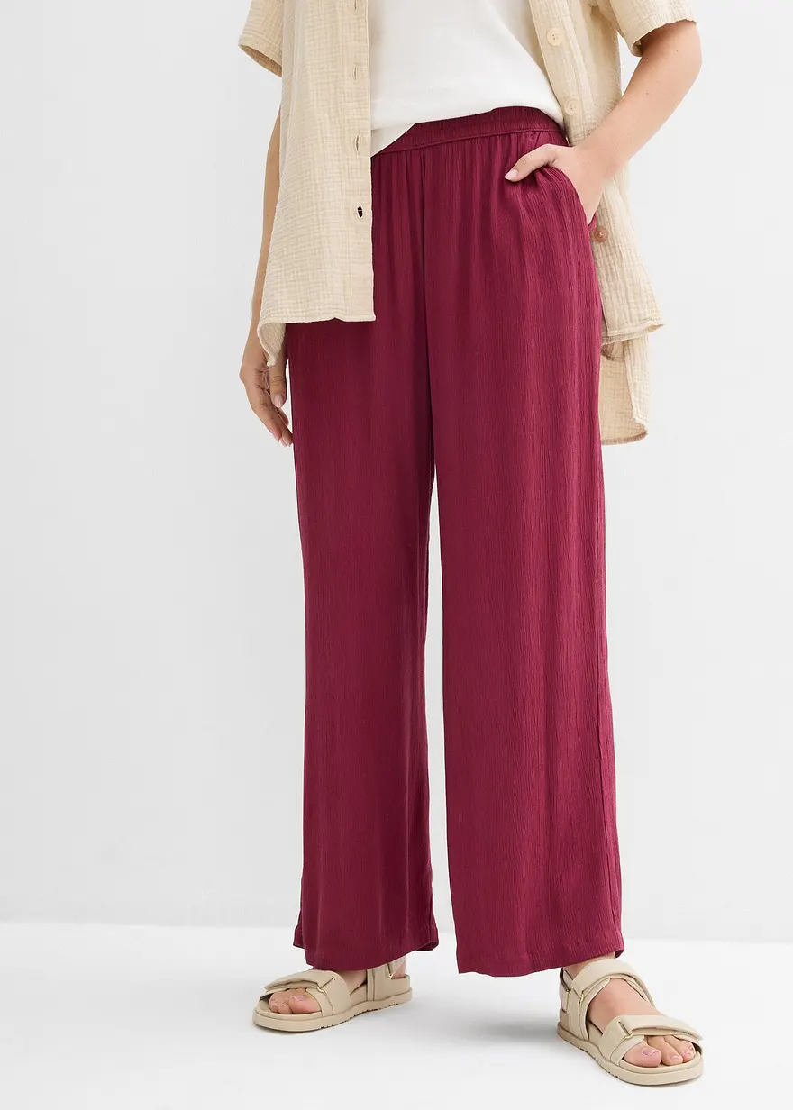 Palazzo-Hose aus softer Viskose