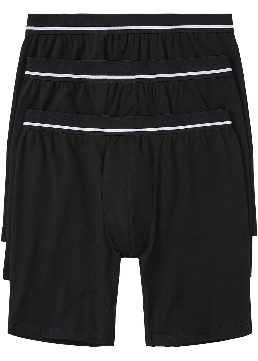 Lange Boxershorts eng (3er Pack)