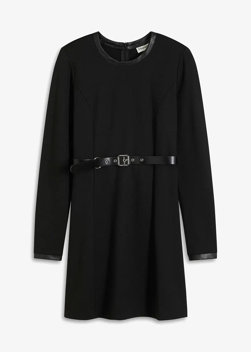 Minikleid mit Nieten-Gürtel