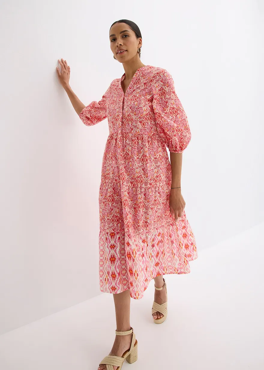 Midikleid aus leichter Baumwolle