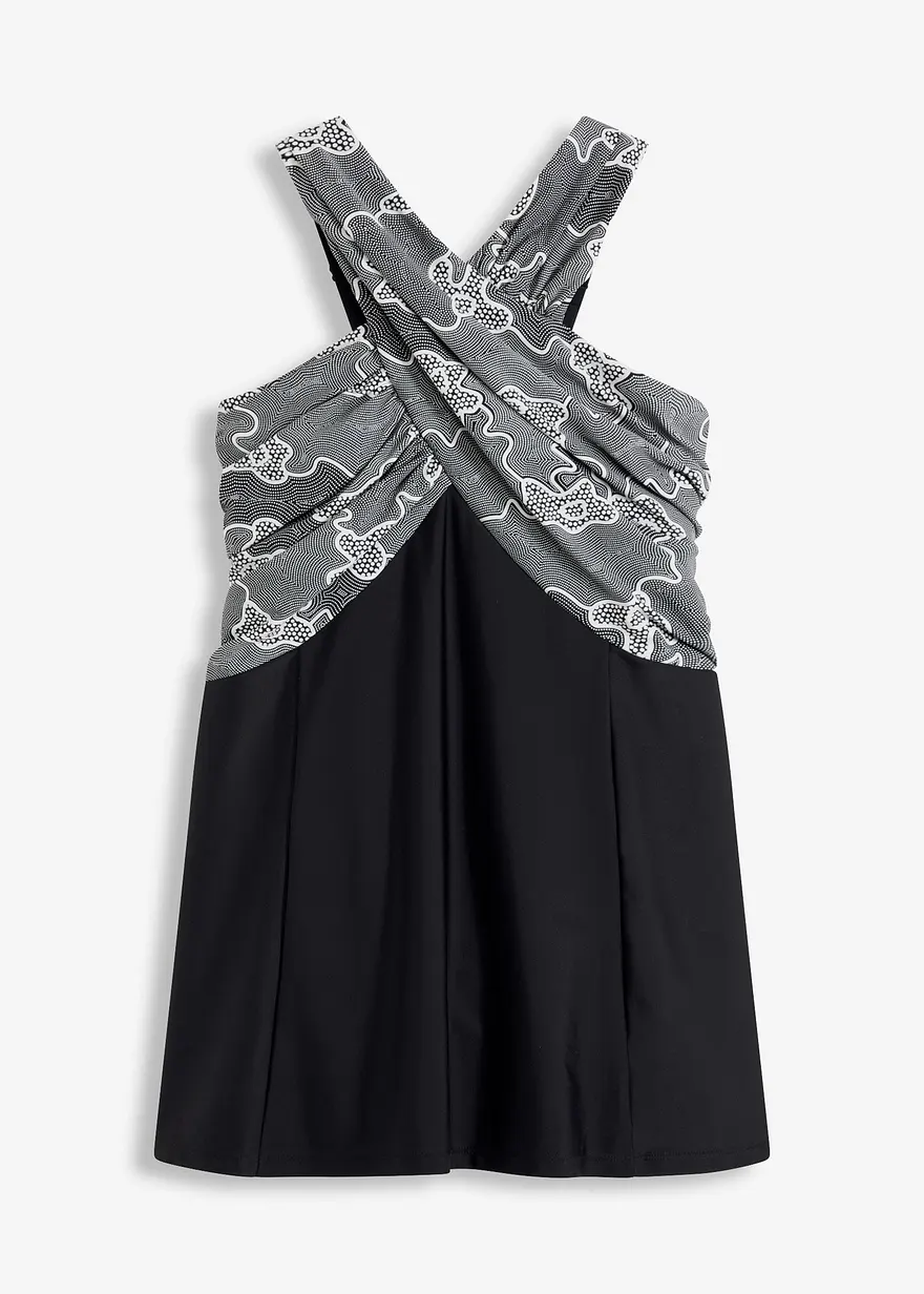 Badekleid mit Wickel-Optik