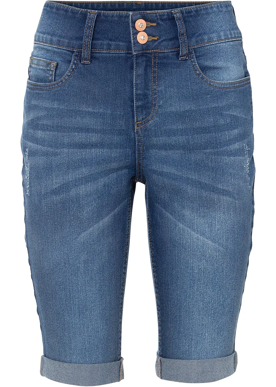 Jeans Bermuda Mid Waist