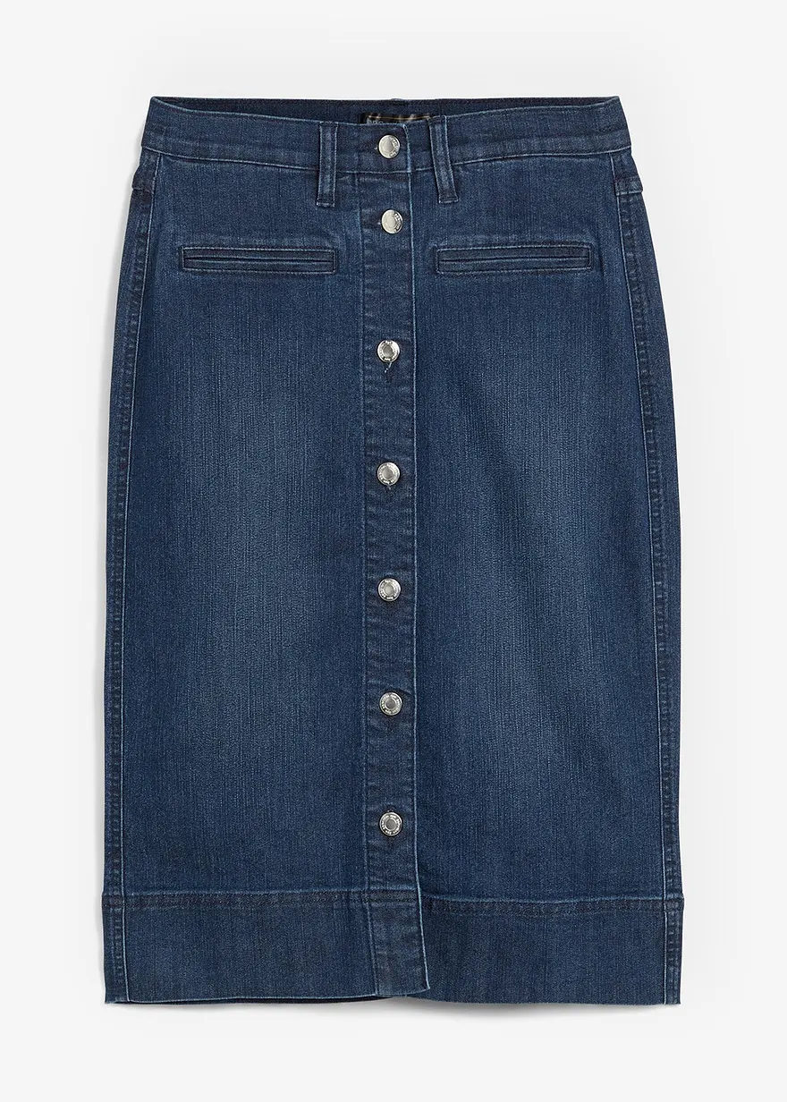 Jeansrock Mid Waist, Stretch