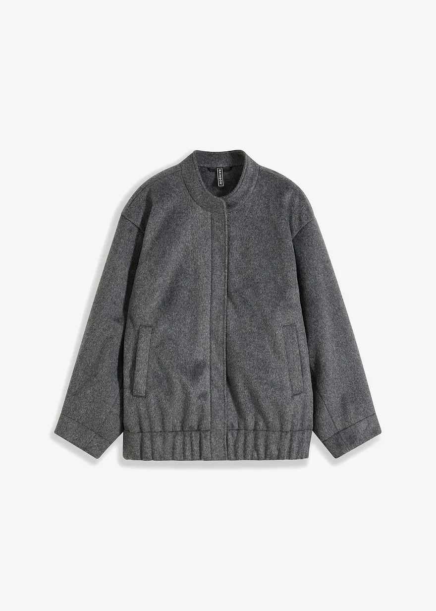 Oversize-Blouson in Wolloptik