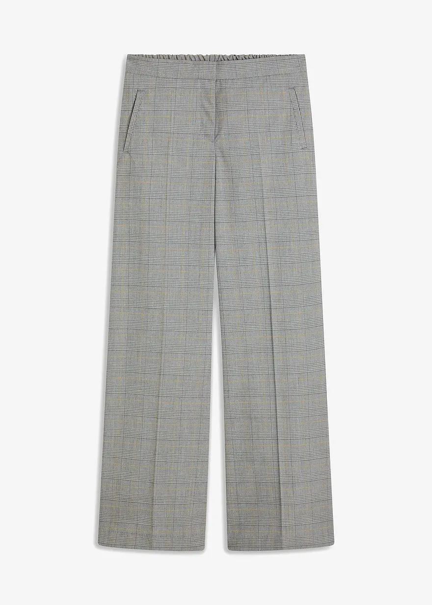 Glencheck Marlenehose mit Viskose