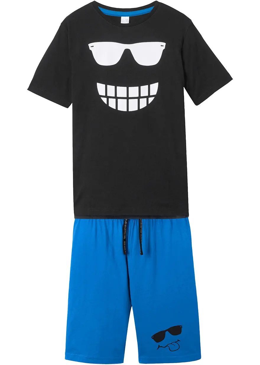 T-Shirt und Jersey-Bermuda (2-tlg.Set) aus reiner Bio-Baumwolle