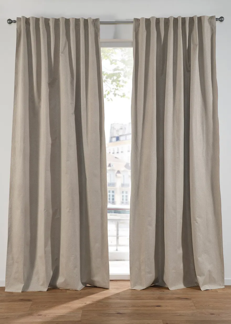 Verdunkelungsvorhang mit recyceltem Polyester mit Struktur (1er Pack)