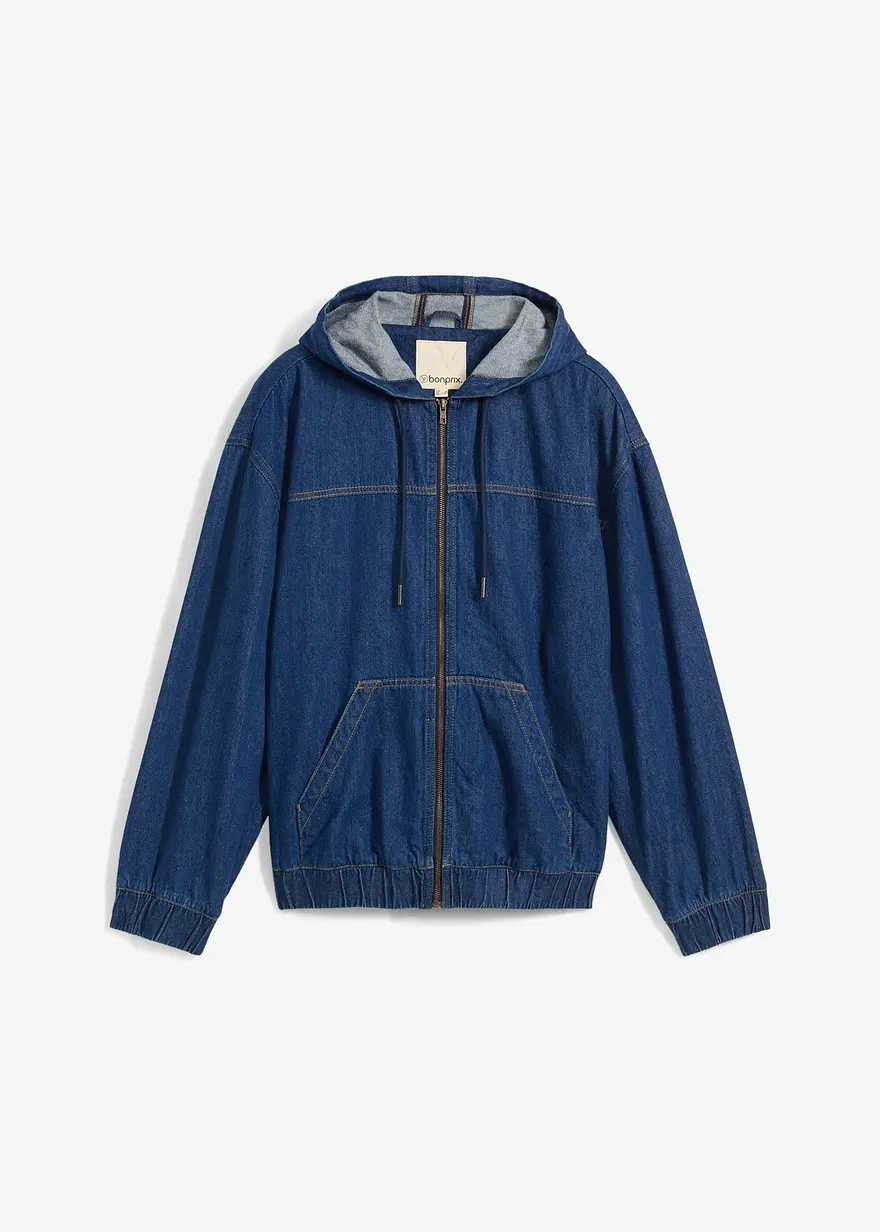 Jeansblouson aus reiner Baumwolle
