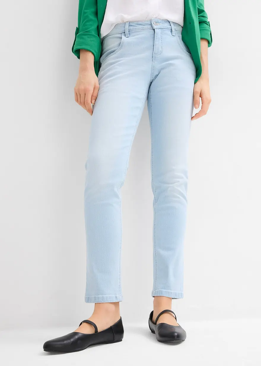 Boyfriend Jeans Mid Waist, cropped