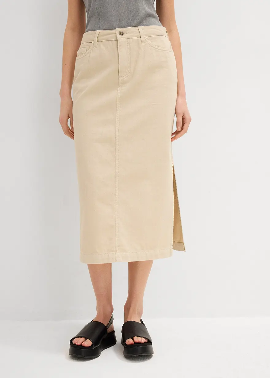 Twill-Rock aus reiner Baumwolle
