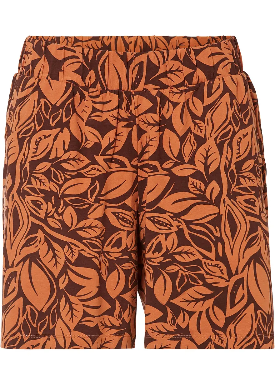 Jersey-Shorts aus elastischem Baumwoll-Mix