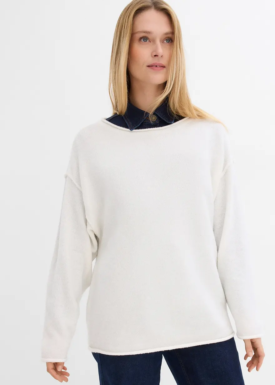 Oversize-Pullover mit Fledermausärmeln