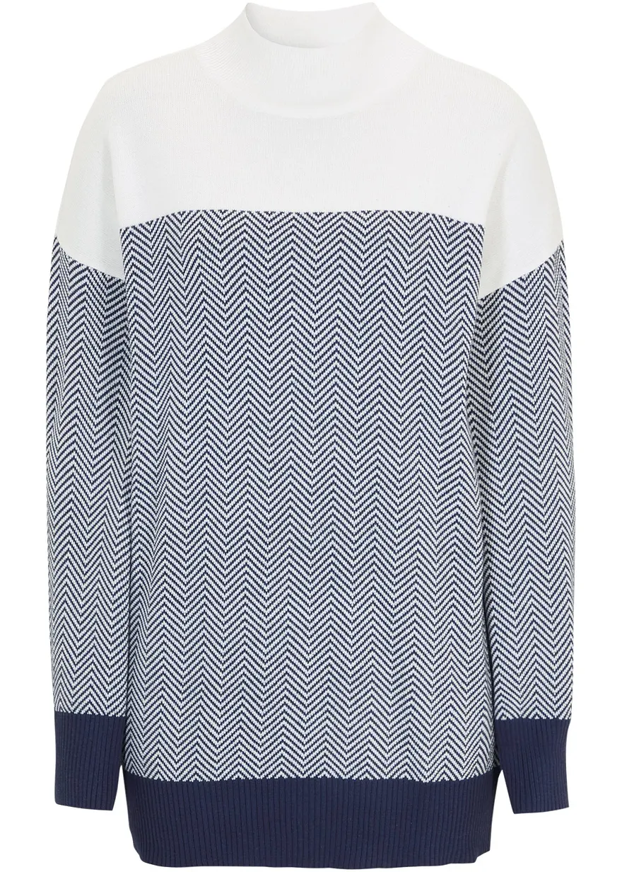 Long-Strick-Pullover, Oversized