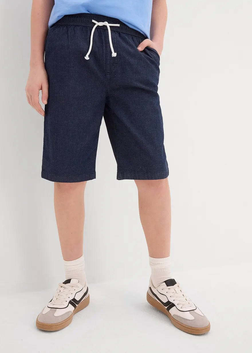 Schlupf Stretch-Jeans-Shorts, Regular Fit