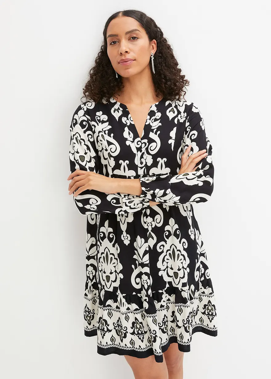 bedrucktes Tunika-Kleid