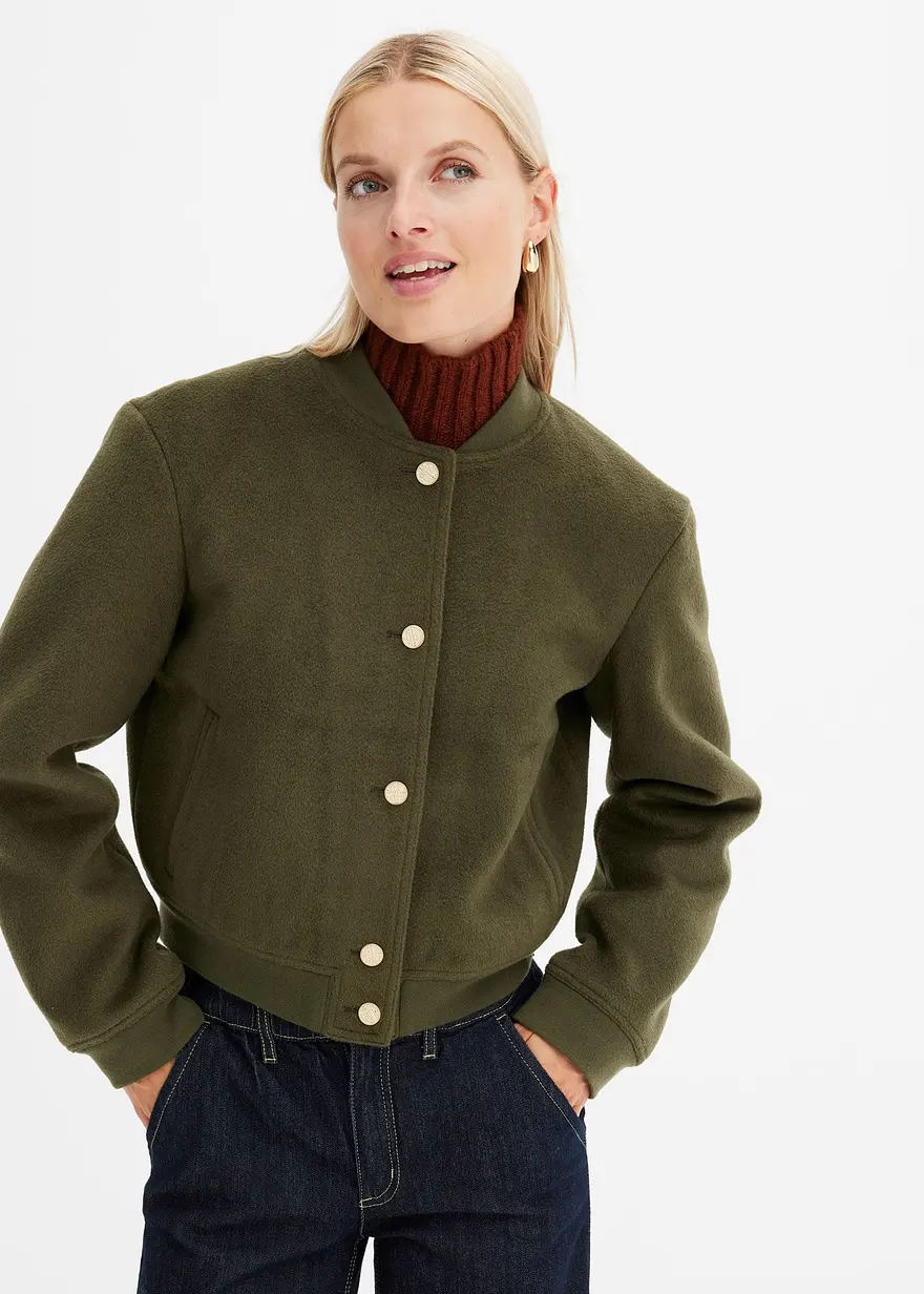 Blouson in Wolloptik