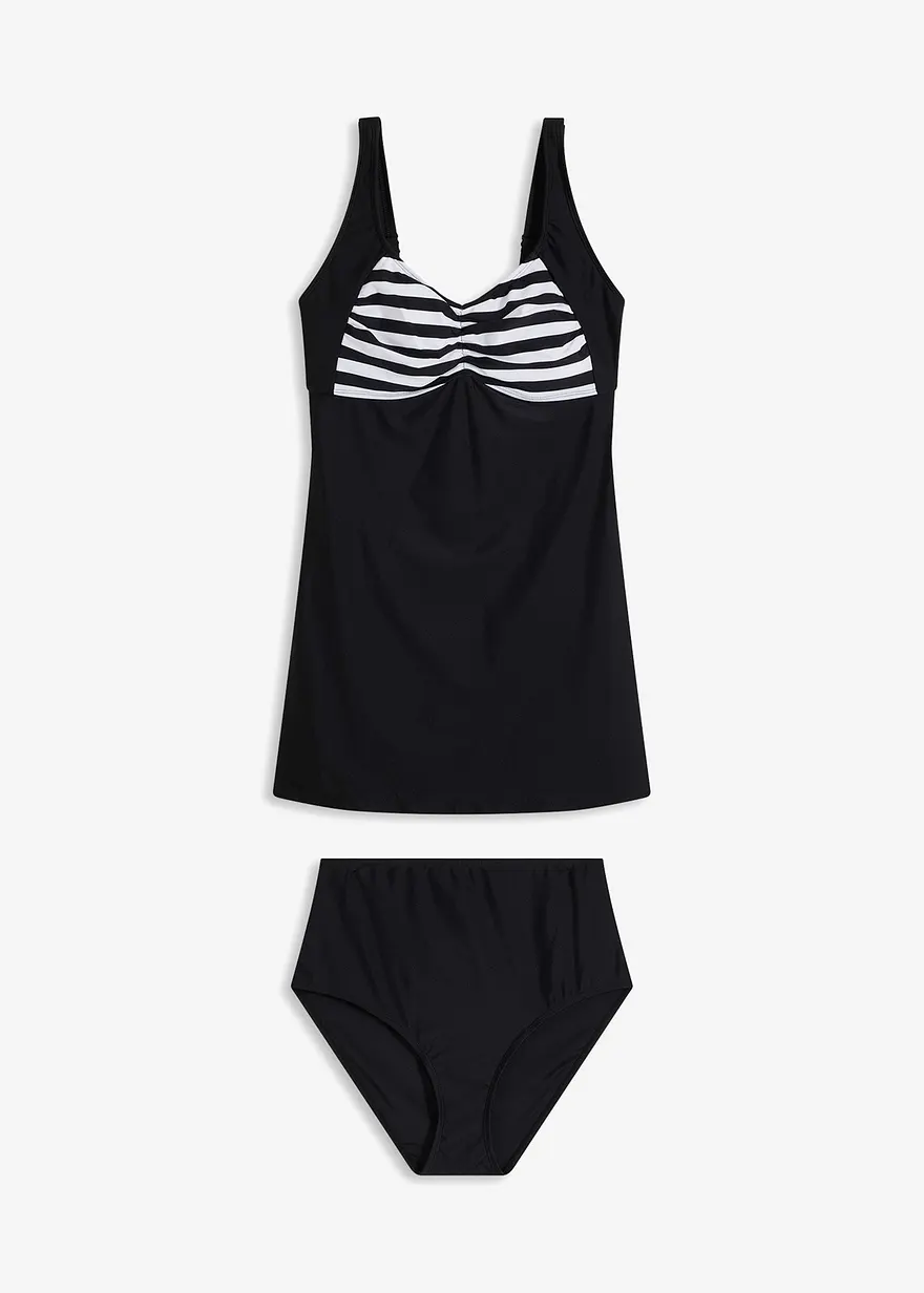 Long-Tankini (2-tlg. Set) mit Highwaist-Bikinihose