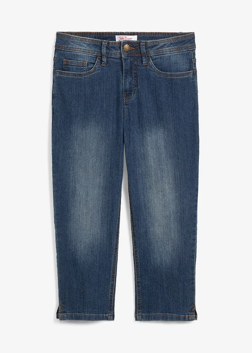Slim Fit Jeans Mid Waist, cropped