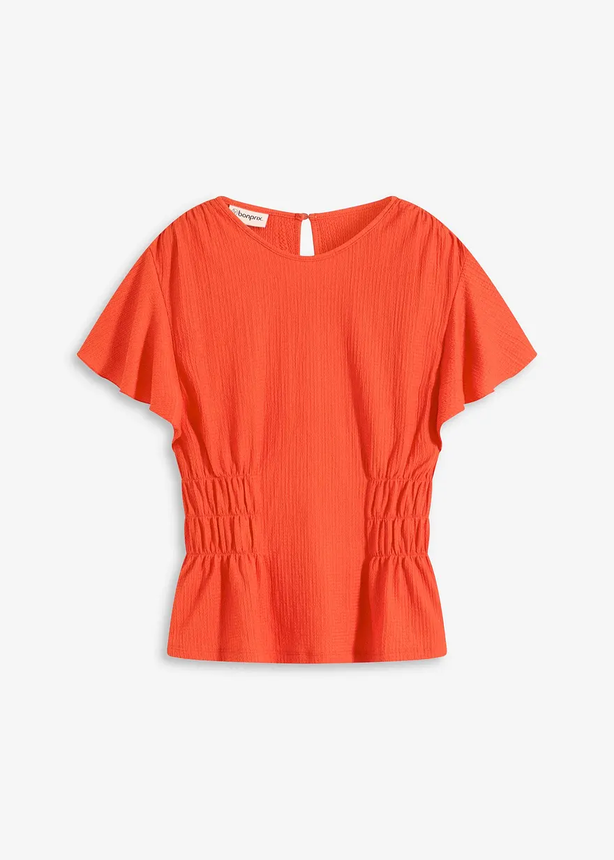 Jerseycrepe-Shirt mit Smock